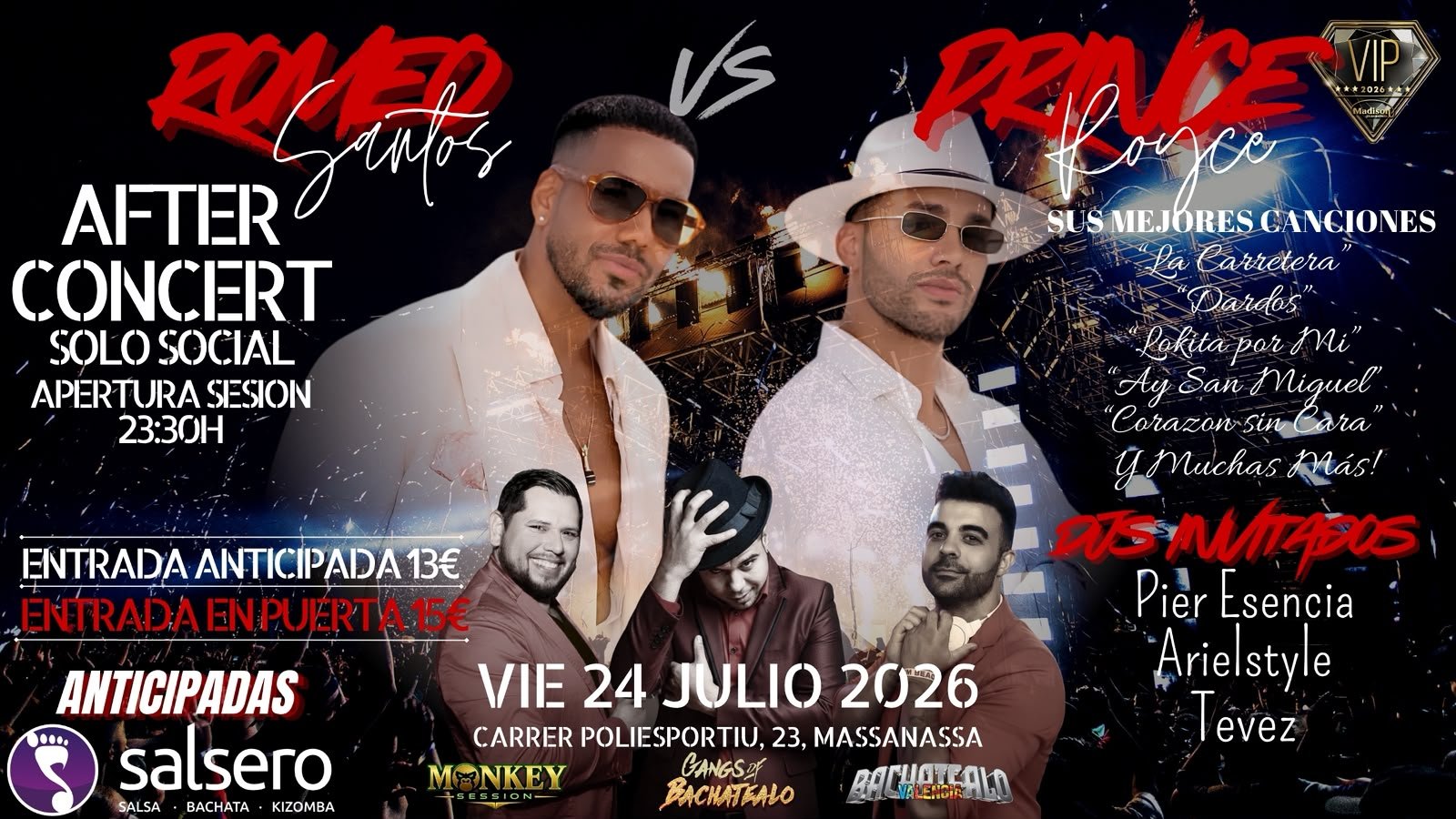 After party Romeo Santos y Prince Royce